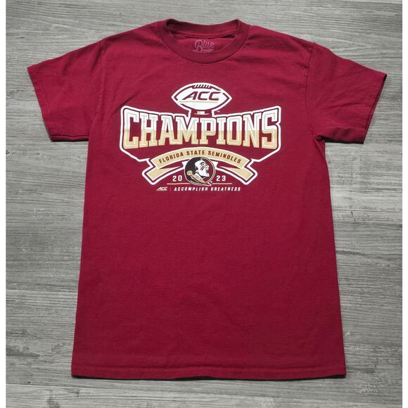 FSU Florida State Seminoles ACC Football National Champions Short Sleeved Shirt - Picture 1 of 7